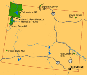 Map of National Park Service Sites