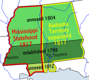 Mississippi and Alabama Territories 1