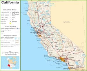 California Transportation Map