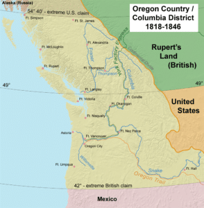 Oregon Country 1818 to 1846