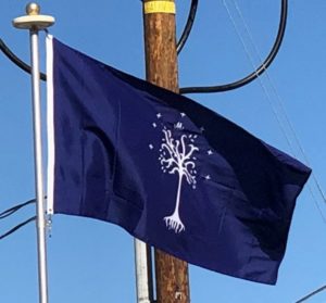 Flag of Gondor on our Flagpole