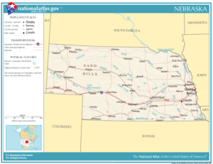 Transportation Map of Nebraska