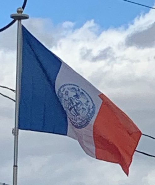 New York City Flag on Our Flagpole