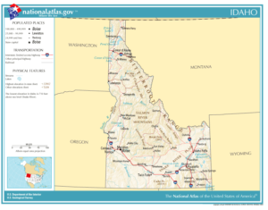 Transportation Map of Idaho