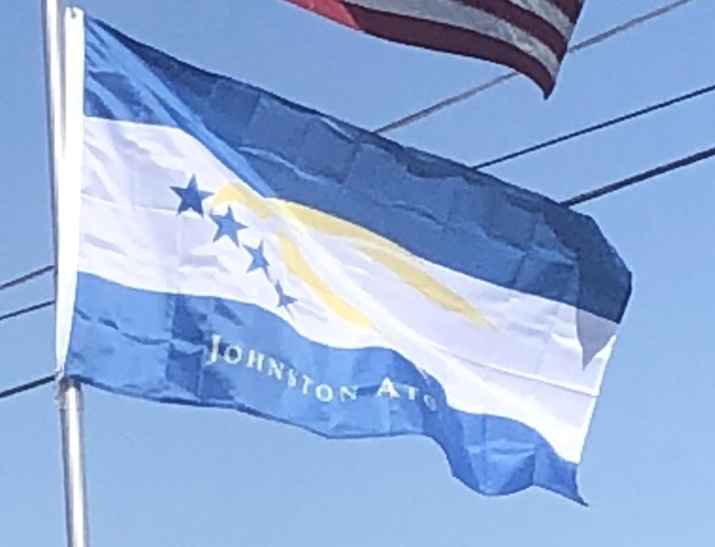 Johnston Atoll Flag on our Flagpole