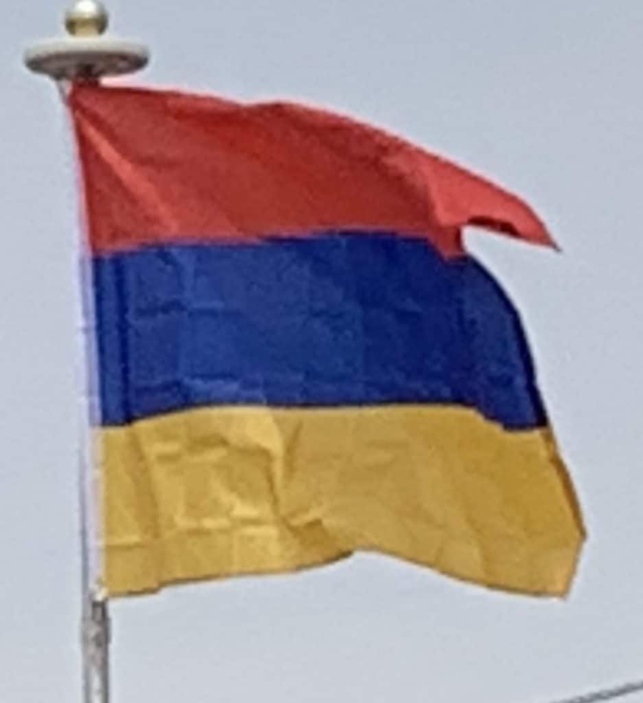 Armenia Flag on Our Flag Pole