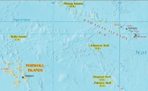 Johnston Atoll Relative to Hawaii