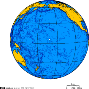 Palmyra Atoll Location on Globe