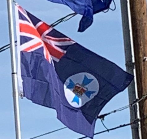 Flag of Queensland on Our Flagpole