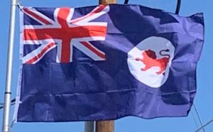 Tasmania Flag on Our Flagpole