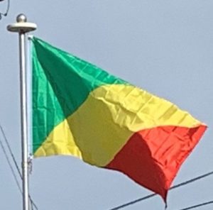 Republic of Congo Flag on Our Flagpole 1