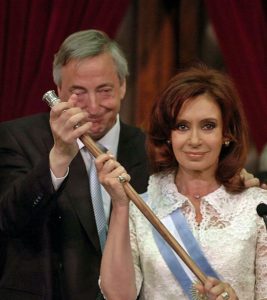 Cristina Fernandez and Nestor Kirchner