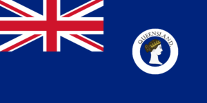 Flag of Queensland 1870-1876
