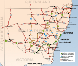 New South Wales Highway Map