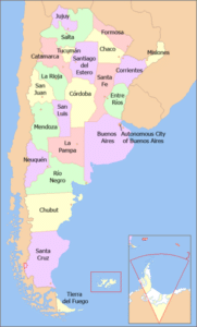 Provincial Map of Argentina