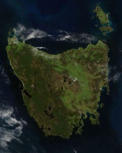 Tasmania From Space