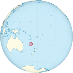 Norfolk Island on the Globe