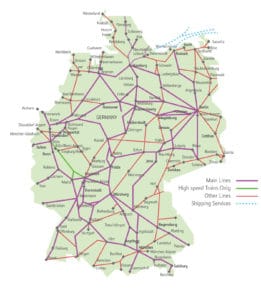 Rail Routes in Germany 1